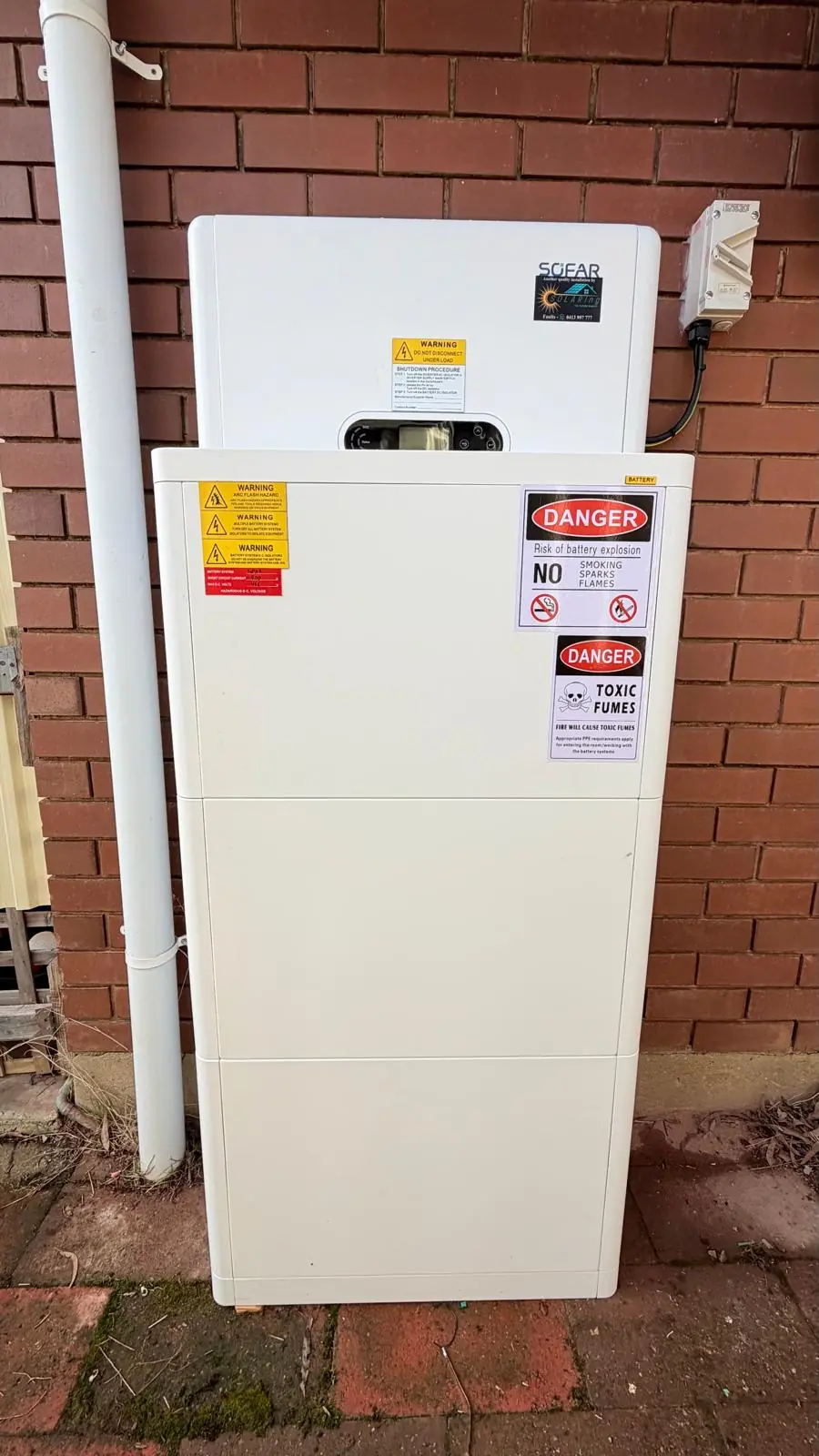 SOFAR battery storage installation