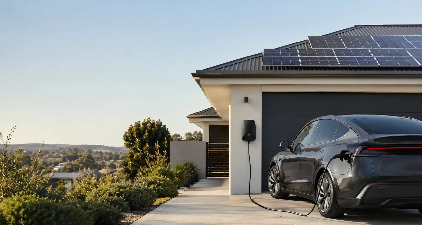Solar-powered electric vehicle charging